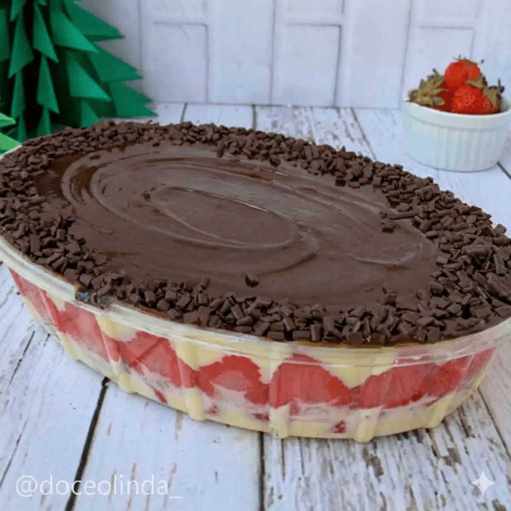 Bombom de morango na travessa (P)